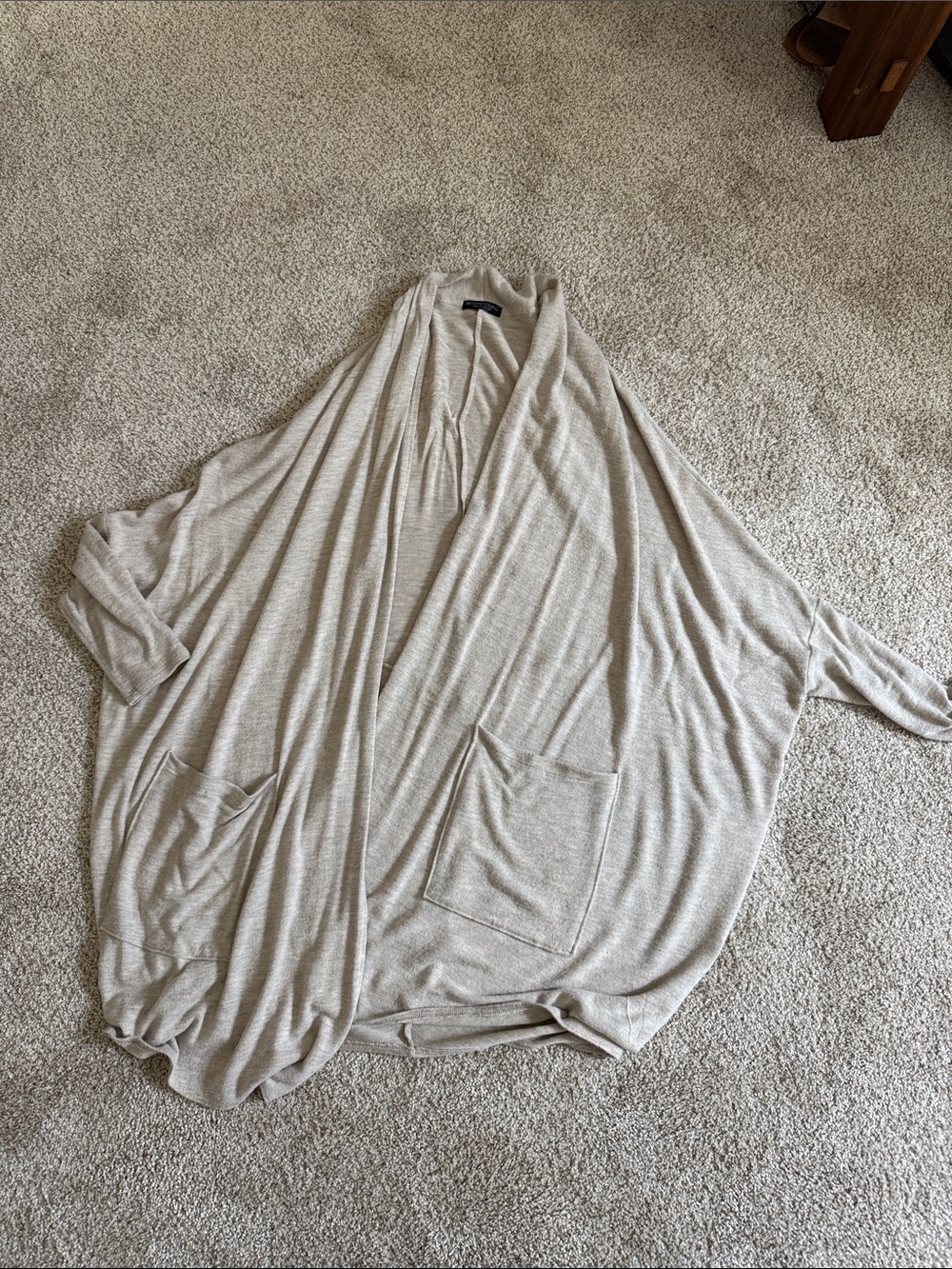 Beyond Yoga beige Open Front Cardigan